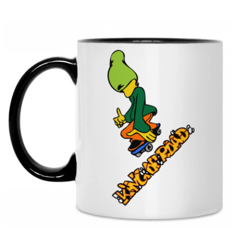 Кружка с принтом King of road