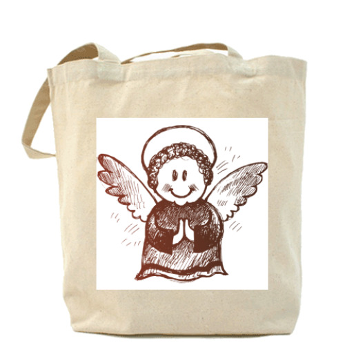 Сумка шоппер с принтом Ангелочек