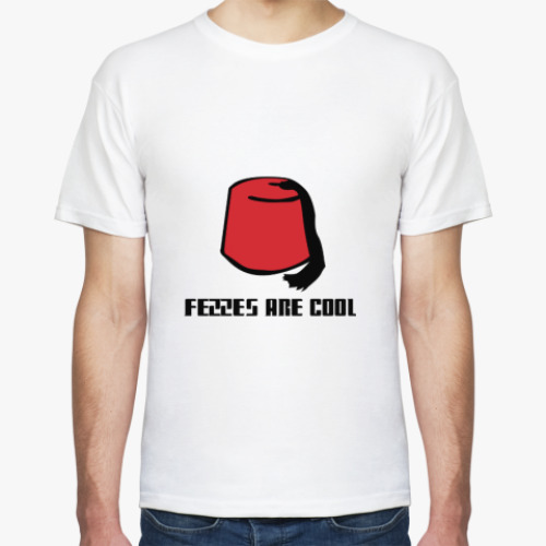 Футболка с принтом Fezzes are cool