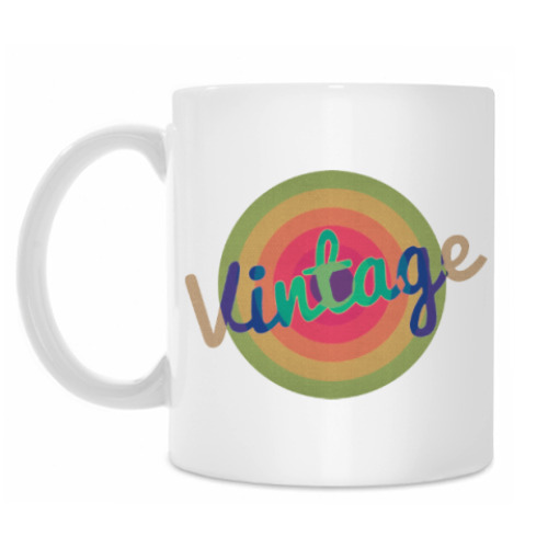 Кружка с принтом Vintage / Винтаж