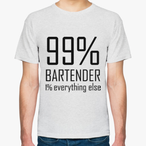 Футболка с принтом Бармен