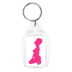 Брелок 4.2 x 2.9 см Девушка