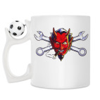 Кружка с футбольным мячиком