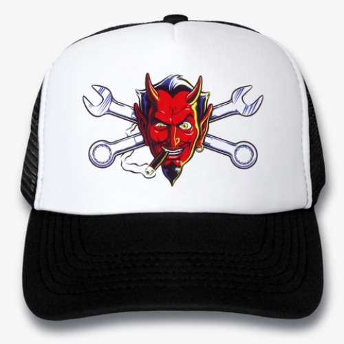 Кепка-тракер с принтом DEVIL