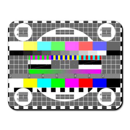 Коврик для мыши с принтом Test Pattern