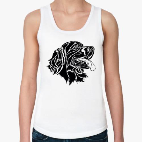 Женская майка с принтом  сеттер