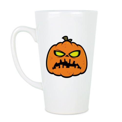Чашка Латте с принтом Zombie Pumpkin