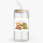 Банка с бамбуковой крышкой