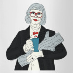 Дама с поленом