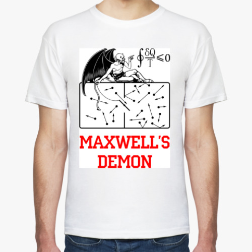 Футболка с принтом Демон Максвелла