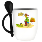 Кружка с ложкой