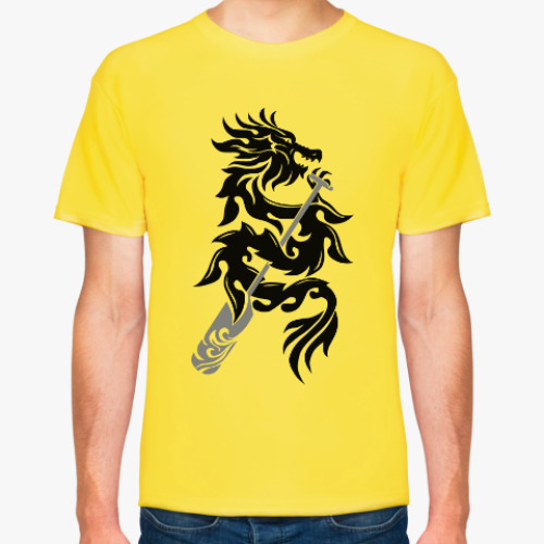 Футболка с принтом Дракон