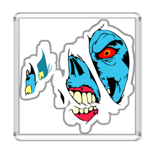 Магнит с принтом  'Зомби'