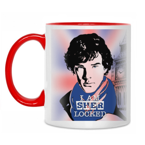 Кружка с принтом Sherlock