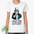 Женская футболка органик