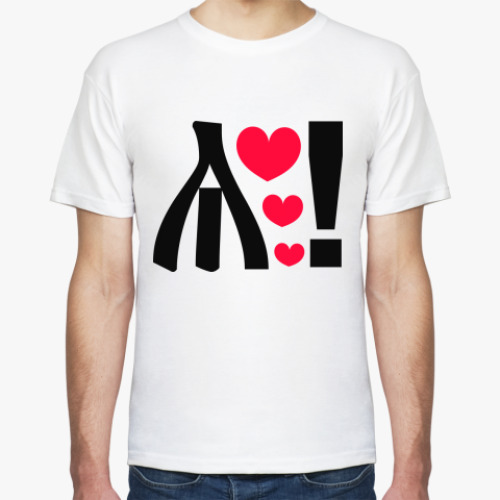 Футболка с принтом Любовь