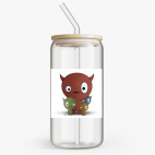 Банка с бамбуковой крышкой