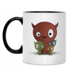 Кружка двухцветная