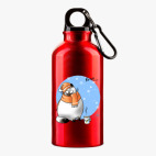 Металлическая бутылка 400 мл UV-DTF