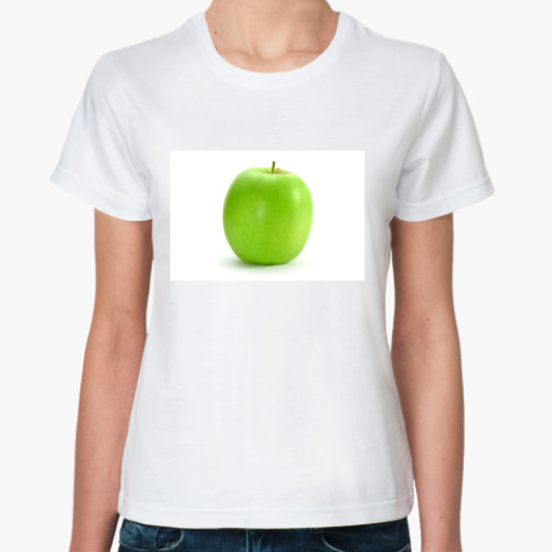 Классическая футболка с принтом Apple