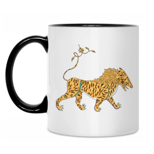 Кружка с принтом 'Самаркандские львы'