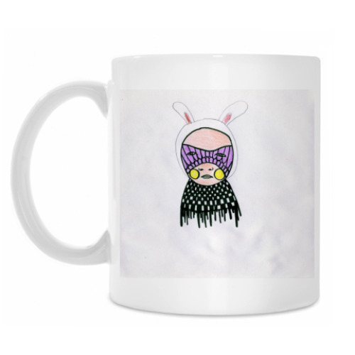 Кружка с принтом Кролик