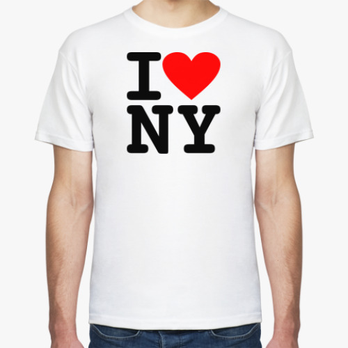 Футболка с принтом I Love NY
