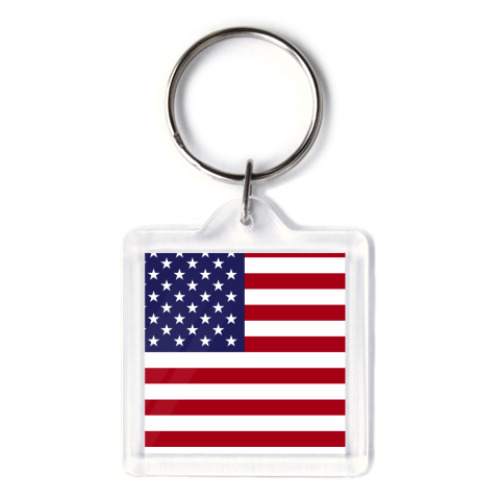 Брелок с принтом  США, USA, Америка