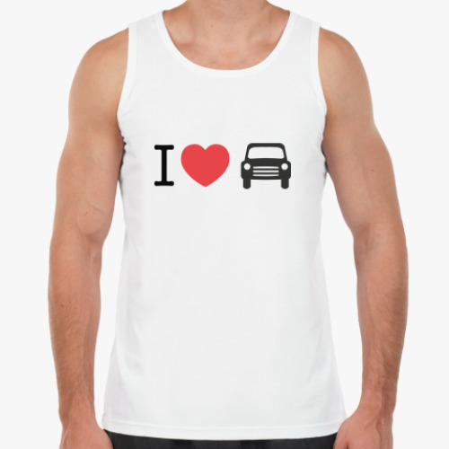 Майка с принтом я люблю авто