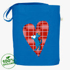 Средневековый кот на клетчатом сердце