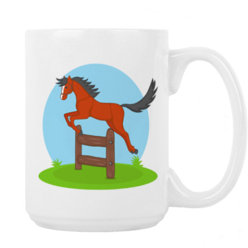 Кружка с принтом Конкур