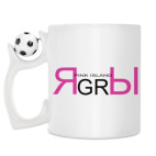 Кружка с футбольным мячиком