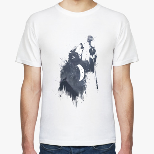 Футболка с принтом Песня волка