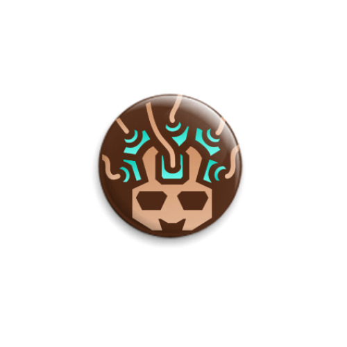 Значок 25мм с принтом Mind Controller Bronze 100
