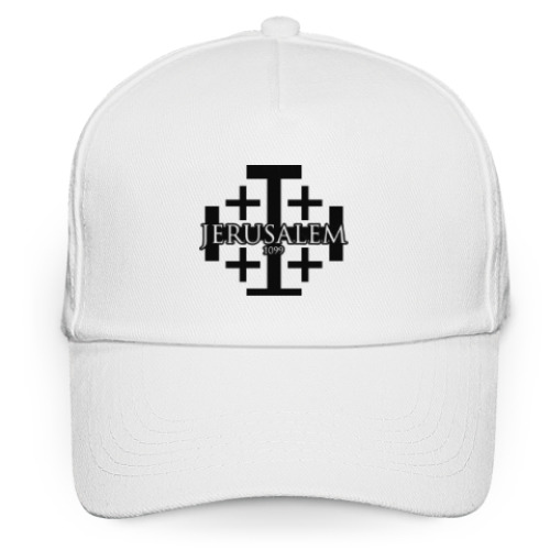 Кепка бейсболка с принтом Иерусалимский крест / Jerusalem 1099