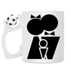 Кружка с футбольным мячиком