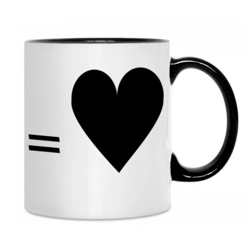 Кружка с принтом М+Ж