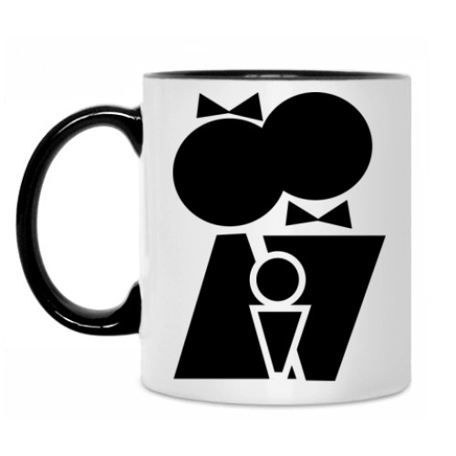 Кружка с принтом М+Ж