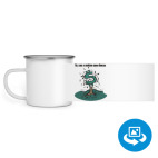 Кружка металлическая белая (круговая запечатка)