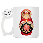 Кружка с футбольным мячиком