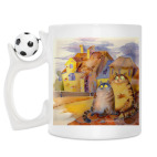 Кружка с футбольным мячиком