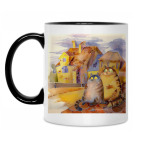 Кружка двухцветная