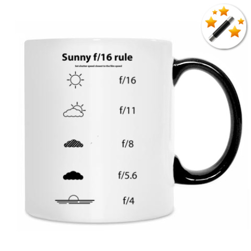 Кружка-хамелеон с принтом Sunny f/16