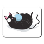Коврик для мыши Кот и мячик