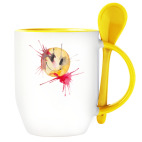 Кружка с ложкой Смайл