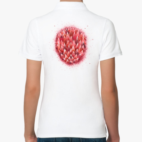 Женская рубашка поло (печать) с принтом чувствую (sensor)