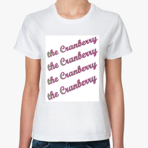 Классическая футболка с принтом The CRANBERRY