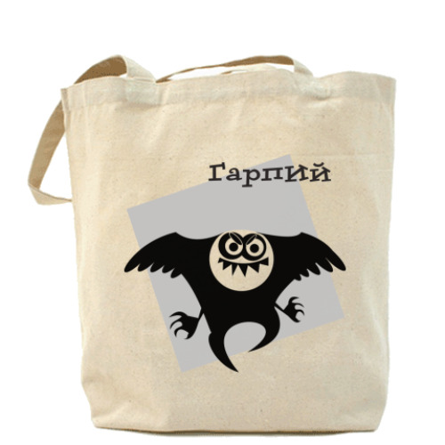 Сумка шоппер с принтом Гарпий