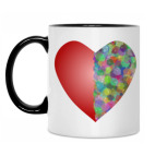 Кружка двухцветная