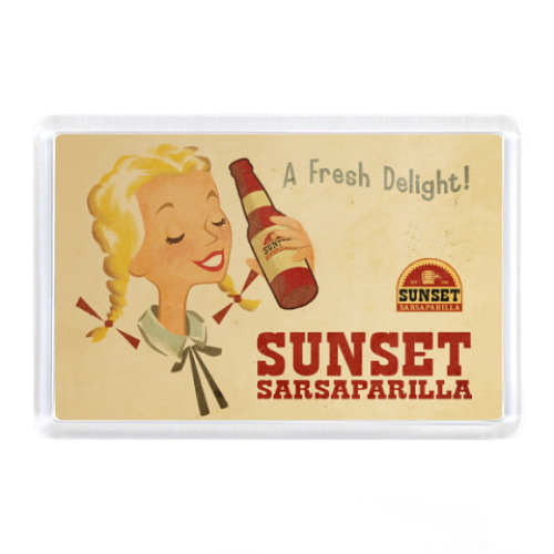 Магнит с принтом  Sarsaparilla